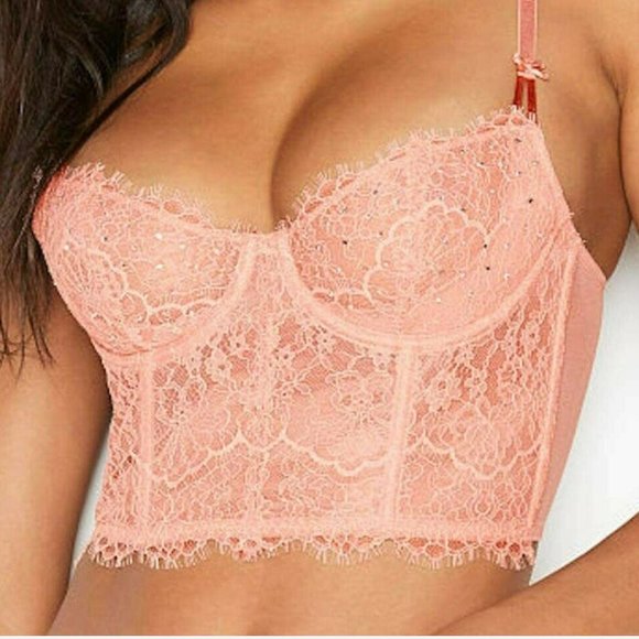 Victoria's Secret Other - Victoria's secret dream angels push up crystal 34C pink peach